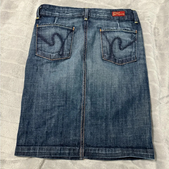 Citizens of Humanity Jean Skirt Size 25 - Picture 6 of 8